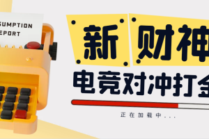 2980的电竞对冲电竞挂机项目，号称日赚500+【挂机脚本+详细教程】