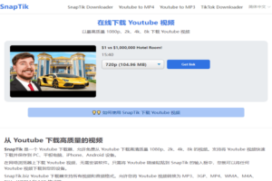 最高支持8k解析下载！免客户端，在线使用，Youtube、Tiktok 在线视频下载器，含多种格式转换