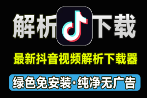 最新抖音视频解析下载工具，支持无水印下载抖音视频，免费纯洁，免安装使用