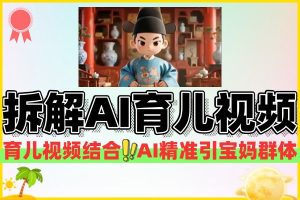 拆解育儿赛道视频结合AI的新玩法条条爆款视频