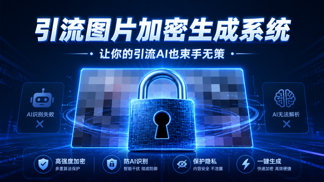 引流图片加密生成系统_让你的引流AI也束手无策